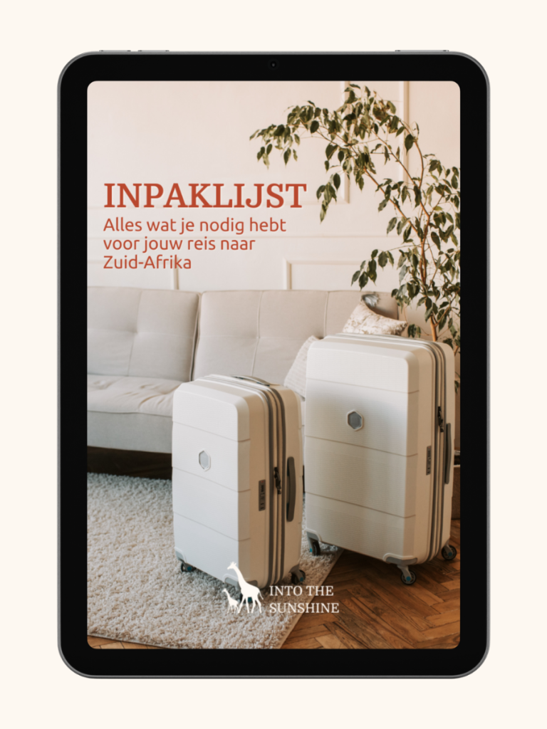 Inpaklijst Zuid-Afrika gezinnen families kids inpakken lijst